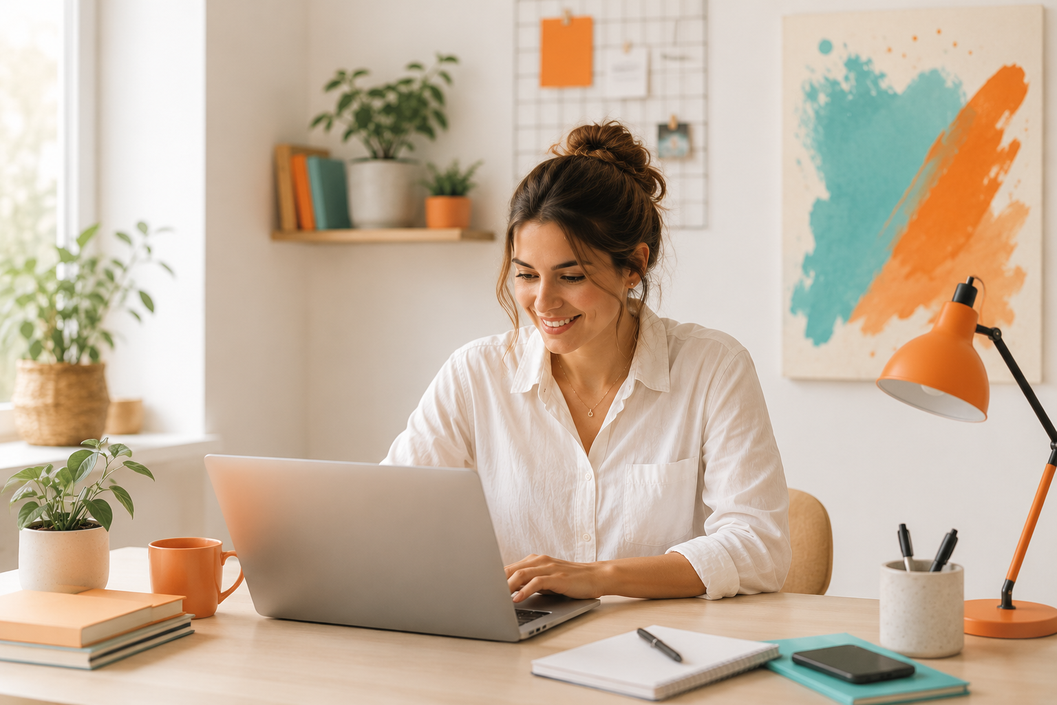 copywriter trabajando desde casa.